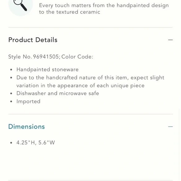 NWT Anthropologie Slow Drip Coffee Pour Over Mug Floral Heart Stoneware - Picture 3 of 7